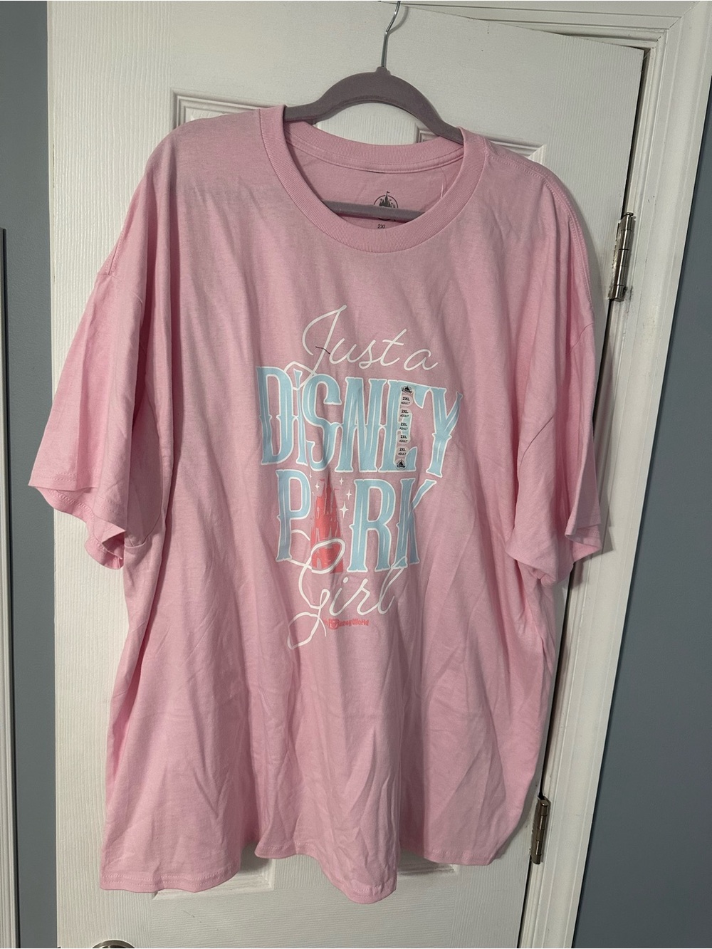Disney Pink "Just a Disney Park Girl" Short Sleeve Tee